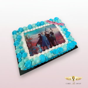 Frozen Themed Birthday Cake