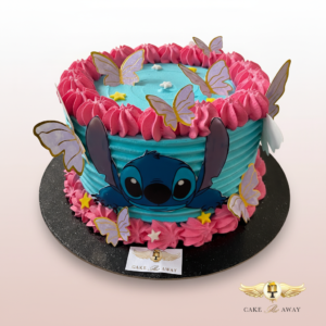 Stitch Butterfly Birthday Cake