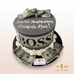 Boss Money Themed Celebration Cake