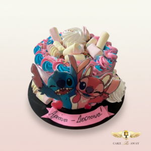 Stitch & Angel Celebration Cake