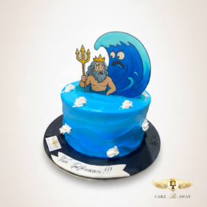 Ocean Wave Poseidon Themed Cake