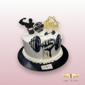 Weightlifting Gym Birthday Cake