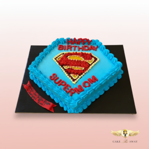Happy Birthday Supermom Cake