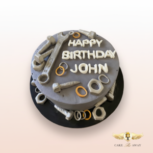 Mechanic Theme Birthday Cake