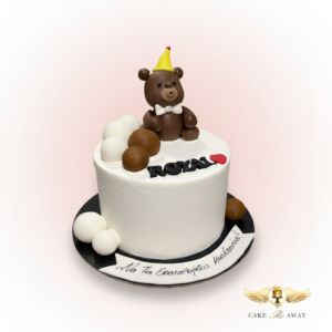 Bear Party Hat Birthday Cake