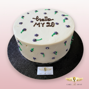 Hello My 20th Birthday Cake