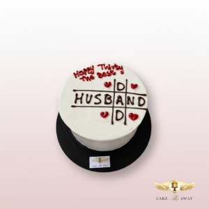 Husband Birthday Cake Tic-Tac-Toe