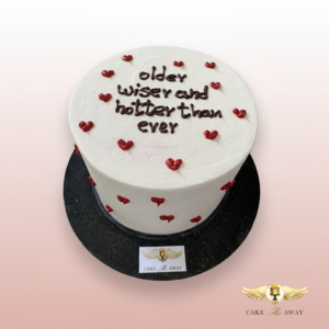 Heart-Themed Celebration Cake