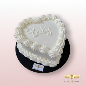 Heart-Shaped Baby Cake