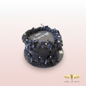 Black Frosted Celebration Cake