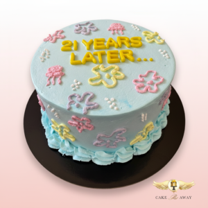 Years Later Celebration Cake