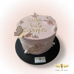Pink Scorpio Butterfly Cake