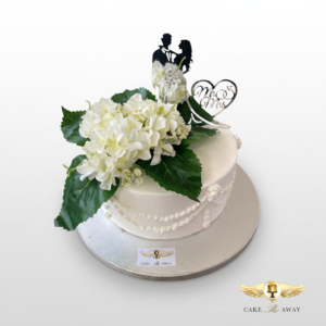 Elegant White Wedding Cake