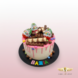 Kinder Surprise Chocolate Drip Cake