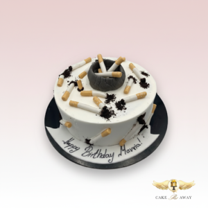 Birthday Cigarette Ashtray Cake