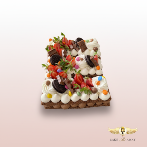 Chocolate Strawberry Cream Cookie Cake