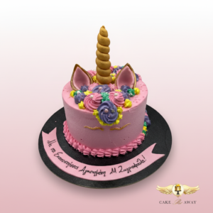 Pink Unicorn Birthday Cake